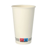 50 Bicchieri di carta ''To Go'' 0,4 l capacità, Ø 9 cm · 13,9 cm bianco