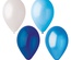 16 Palloncini Ø 25 cm colori assortiti " Blue-Mix"