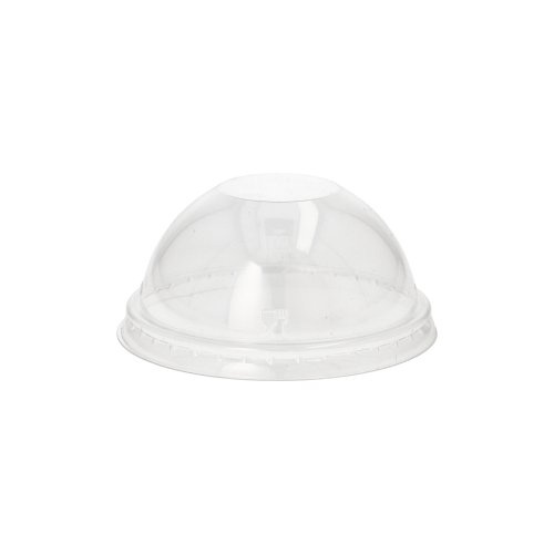 50 Coperchi, PET rotondo Ø 9 cm · 4,5 cm cristallo trasparente senza foro