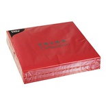 50 Tovaglioli cm 40x40, 2-veli piega 1/4 rosso