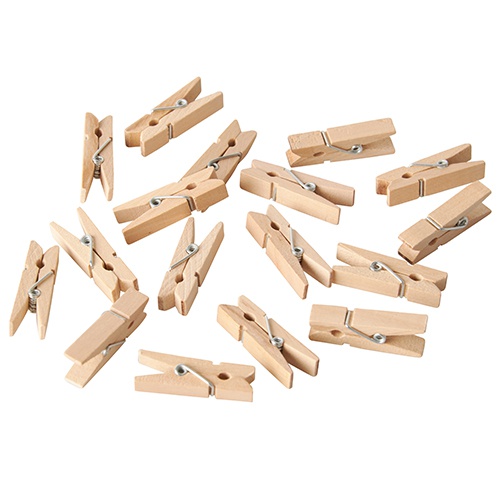 Rockreyoa 100 Mollette In Legno Colorate Da 3,5 Cm, Piccole Clip