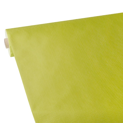Tovaglia in rotolo 25 m x 1,18 m, tessuto non tessuto ''soft selection plus''  verde limone