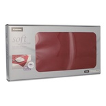 20 Tovaglia 80 cm x 80 cm, effetto tessuto ''soft selection''  bordeaux
