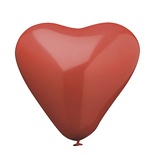10 Palloncini Ø 26 cm rosso ''Heart'' large