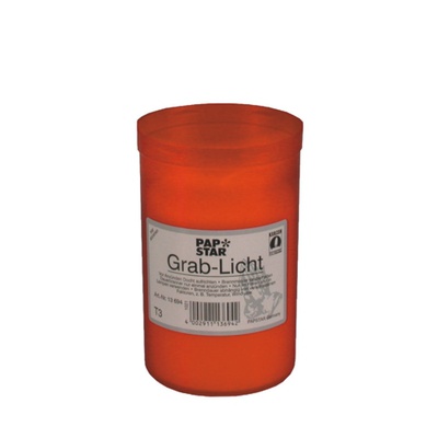 Lumino votivo Ø 6,4 cm · 10 cm copertura rossa