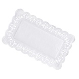 100 Sottodolci rettangolari 30 cm x 18 cm bianco