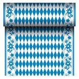 Centrotavola, effetto tessuto, cartasecc o 24 m x 40 cm "Blu bavarese"
