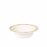 50 Coppe in polpa di legno rotondo 200 ml Ø 14 cm · 4 cm bianco decoro ''Duett''