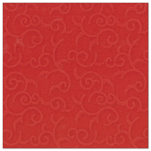 50 Tovaglioli cm 40x40, ''ROYAL Collection'' piega 1/4, decoro  ''Casali'' rosso