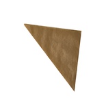 1000 Sacchetti a triangolo, carta oleata 27 cm x 19 cm x 19 cm marrone contenuto