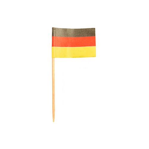 200 Stecchini/bandierina ''Germania''per party,  8 cm lunghezza