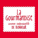 20 Servietten, 3-lagig piegato per 4 33 cm x 33 cm rosso "La Gourmandise"