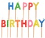 Set di candele ''lettere'' 8 cm ''Happy Birthday''