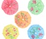 144 Stecchini per party 10 cm colori assortiti tipo ''Ombrellini per gelato''