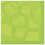 50 Tovaglioli "ROYAL Collection" piegato per 4 40 cm x 40 cm verde limone "Bubbl