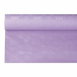 Tovaglia di carta 6 m x 1,2 m con goffratura damascata colore viola
