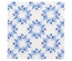 20 Tovaglioli, 3-veli piegato per 4 33 c m x 33 cm "Blue Wreaths"