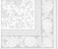 20 Tovaglioli  cm 40x40 ''ROYAL Collection'' piega 1/4 decoro ''Ornaments'' bianco