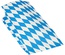 100 Sacchetti per pollo accoppiato carta-alluminio 28 cm x 13 cm x 8 cm decoro ''Bayrisch blau''