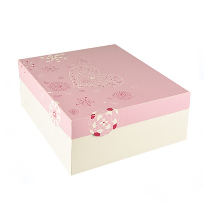 10 Scatole per dolci di carta con coperchi rettangolari 30 cm x 30 cm x 13  cm bianco