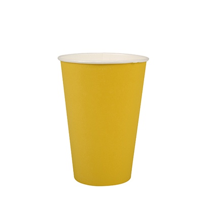 20 Bicchieri di carta 0,2 l Ø 7 cm · 9,7 cm giallo