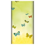 Tovaglia, effetto tessuto, cartasecco 12 0 cm x 180 cm "Papillons"