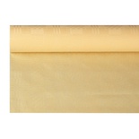 Tovaglia di carta con goffratura damascata 6 m x 1,2 m, colore crema