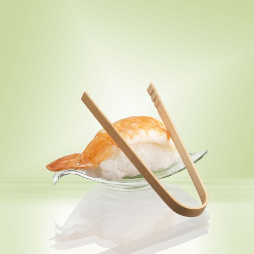 50 Fingerfood - Pinzetta, bambù 10 cm