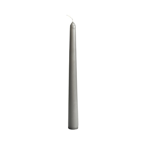 50 Candele coniche Ø 2,2 cm · 25 cm grigio
