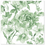 50 Tovaglioli "ROYAL Collection" piegato per 4 40 cm x 40 cm verde scuro "Rosa"