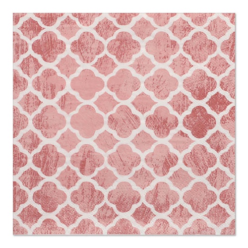 30 Tovaglioli, 3-veli piegato per 4 33 c m x 33 cm rosa "Morocco Dream"