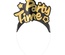 4 Cerchielli nero/oro ""Party Time" "Met allic""