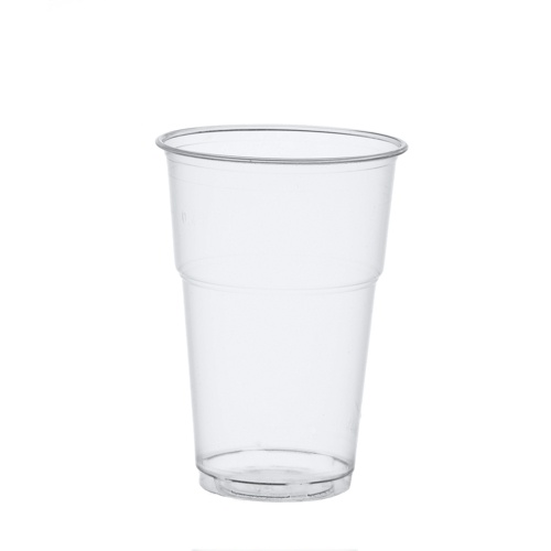 70 Bicchieri PLA ''PURE'' 0,4 l capacità, Ø 9,5 cm · 13,2 cm cristallo trasparente con bordo esteso