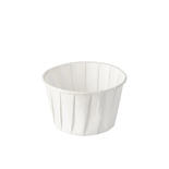 100 Vaschette per salsa di carta "pure" rotondo 90 ml Ø 6,3 cm · 5 cm bianco