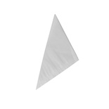 1000 Sacchetti a triangolo contenuto 125 gr, 19 cm x 19 cm x 27 cm bianco resistente al grasso