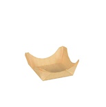 50 Fingerfood - Coppette di legno ''PURE'' rettangolari 1,5 cm x 4 cm x 4 cm