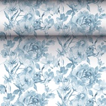 Centrotavola, effetto tessuto, PV-Tissue Mix "ROYAL Collection" 24 m x 40 cm blu