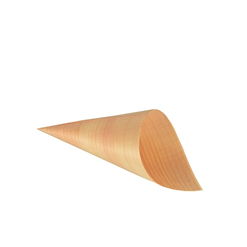 50 Coppette coniche ''Fingerfood'' di legno ''PURE'' Ø 6,5 cm · 12,5 cm