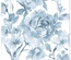 50 Tovaglioli "ROYAL Collection" piegato per 4 40 cm x 40 cm blu "Rosa"