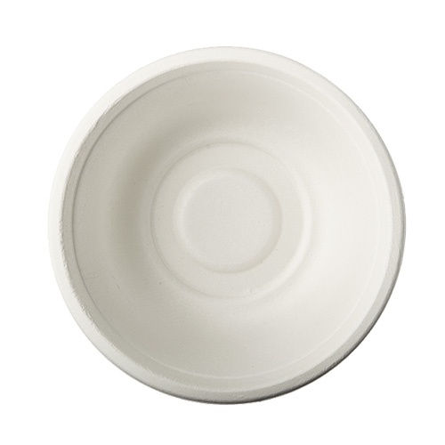 12 Piatti fondi, canna da zucchero ''PURE'' 500 ml Ø 15,5 cm · 5,4 cm bianco