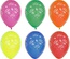 10 Palloncini Ø 29 cm colori assortiti ''Happy Birthday''