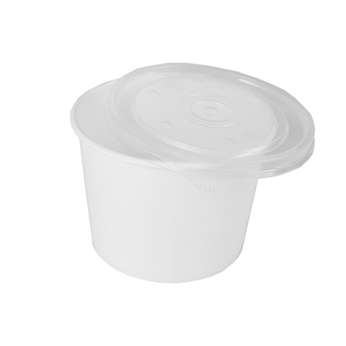 50 Bicchieri per zuppa di carta ''To Go'' rotondo 500 ml Ø 11 cm · 9 cm bianco