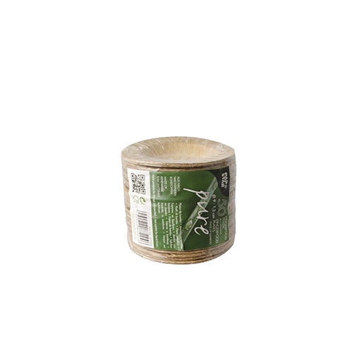 50 Fingerfood - Piatti, bambù "pure" rot ondo Ø 9 cm · 1,3 cm