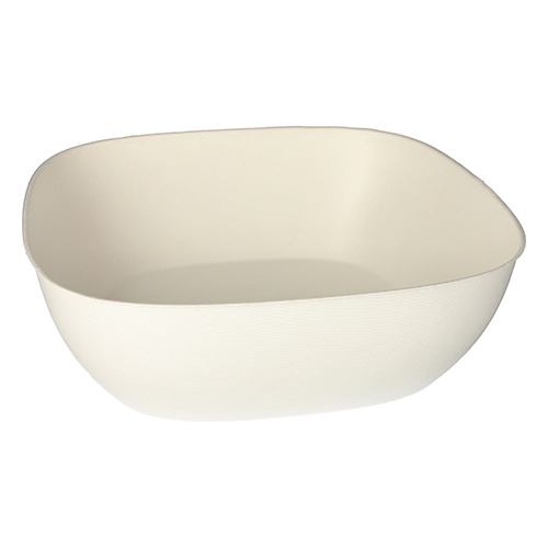 6 Piatti fondi, canna da zucchero "pure" 10 cm x 30,5 cm x 30,5 cm bianco "Belle