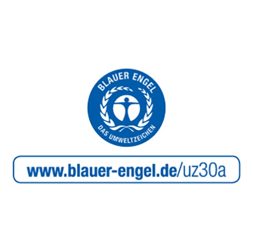 10 Sacchetti per spazzatura, LDPE "blaue r Engel" 120 l 110 cm x 70 cm blau/schwa