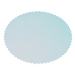 6 Dischi sottotorta, cartoncino di cellulosa ''PURE'' rotondo Ø 28 cm bianco con bordo dentato