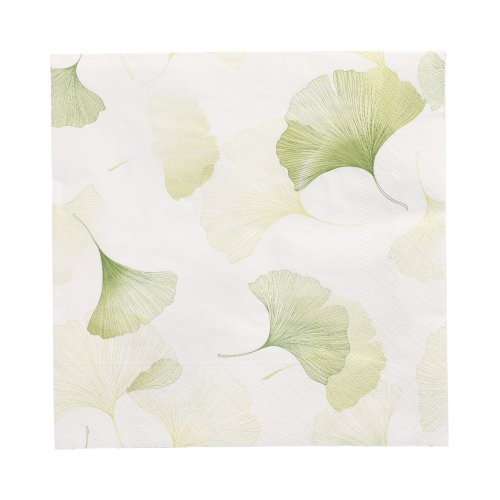 20 Tovaglioli, 3-veli piegato per 4 33 c m x 33 cm "Light Ginko"