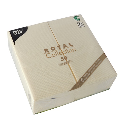 50 Tovaglioli "ROYAL Collection" piegato per 8 40 cm x 40 cm champagne
