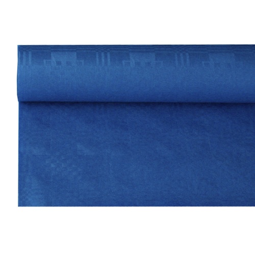 Tovaglia di carta con goffratura damascata 8 m x 1,2 m blu scuro