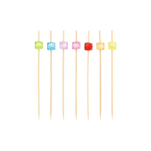 40 Bacchette a forma ''Square'' 12 cm lunghezza colori assortiti